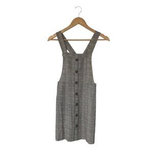 Seek the Label Overall Dress Grey‎ Academia Preppy Heritage Fall Winter size S